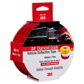 3M Diamond Grade Conspicuity Markings 983-72ES, Red, 100 mm x 15 m, 3/Carton